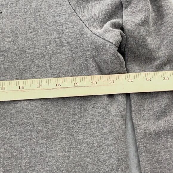 Victorias‎ Secret Pink Sweatshirt Large Ultimate Pullover 1/4 Zip Logo Gray - Picture 4 of 8